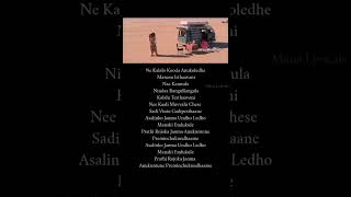 Ne Kalalo Kuda Anukoledhe liger lyrics vijaydevarakonda ananyapandey [upl. by Ahsykal]