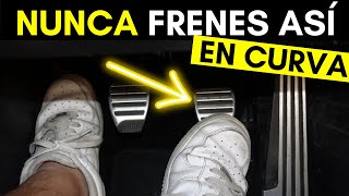 NUNCA FRENES ASÍ EN CURVAS  Velocidad Total [upl. by Nyraf]