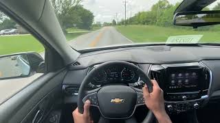 2020 Chevy Traverse Premier Redline V6 POV Test Drive [upl. by Sardella687]