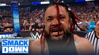 Jacob Fatu debuts on SmackDown destroys Cody Rhodes for Solo Sikoa  WWE on FOX [upl. by Oly933]