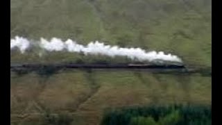 Steam Trains Double Heading Near Bridge Of Orchy On History Visit To The Highlands Of Scotland [upl. by Laureen]