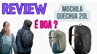 AVALIACÃO Mochila QUECHUA NH100 20l  É boa  Pequena  REVIEW [upl. by Chanda]