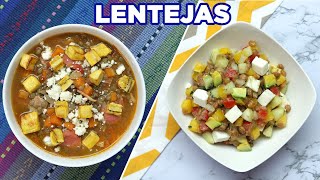 La MEJOR sopa de lentejas y ensalada de lentejas  Bien Tasty [upl. by Avika]