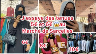 Marché de Sarcelles  J’essaye des tenues à 5€  6€  240524 marchedesarcelles marché sarcelles [upl. by Brucie]