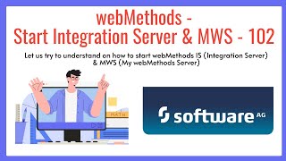 14 webMethods Chapter 1  Start Integration Server and My webMethods Server MWS [upl. by Lucrece]