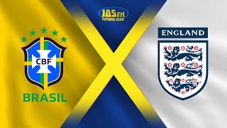 BRASIL X INGLATERRA  AO VIVO COM IMAGENS  AMISTOSO INTERNACIONAL  23032024 [upl. by Paolo233]