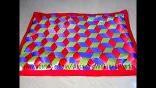 Star Triaxial Floor MatCarpetArea rugTable MatCushionPillow Cover DIY TUTORIAL [upl. by Bonni]