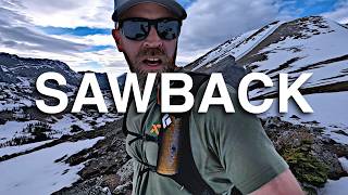 Backpacking Through Deep Spring Snow  Sawback Trail  Alberta Canada [upl. by Ralf]