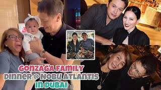 MOMMY PINTY amp DADDY BONOY KASAMA SI POLLY ❤️ GONZAGA FAMILY DINNER SA NOBU ATLANTIS DUBAI [upl. by Klotz551]