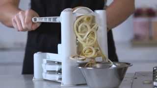 The Paderno Spiralizer in Action  WilliamsSonoma [upl. by Nnazus]