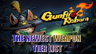 GUNFIRE REBORN SUMMER UPDATE WEAPON TIER LIST [upl. by Aihsotal]