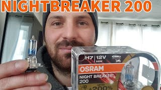 OSRAM NIGHT BREAKER 200 REVIEW  LUX TEST [upl. by Oler543]