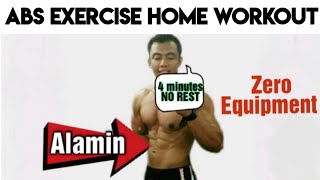 ABS WORKOUT at HOME 4 MINUTES NO rest Coach Arnel Riazo TV  AR Vlog [upl. by Eenaej]