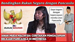 Mahasiswa Asal Malaysia Kagum dengan Pancasila Indonesia [upl. by Ahseekan]