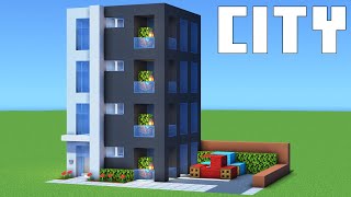 Minecraft Tutorial How To Make Modern Apartment Building Complex [upl. by Gupta]