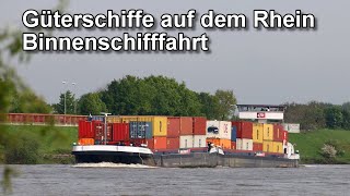 Frachtschiffe auf dem Rhein  Binnenschifffahrt  Frachtschiffe [upl. by Eleon]