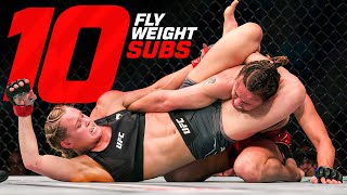 Top 10 Womens Flyweight Submissions in UFC History [upl. by Ecnarret]