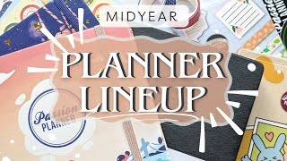 2024 Planner Lineup Overhaul  Midyear Planner Releases and Stickers 🧡✨ planwithme plannerlineup [upl. by Ledah53]