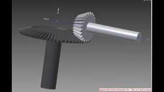 bevel gear animation [upl. by Verlee56]