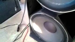 Testing the jbl mrx500 subwoofer [upl. by Amabil522]