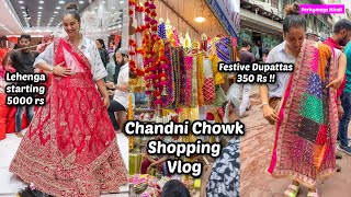 Chandni Chowk Vlog  Lehengas Suit Sets Festive Items n more  Perkymegs Hindi [upl. by Chapman]