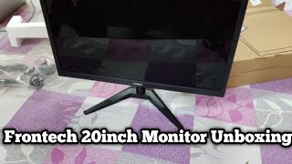 Frontech 20 inch Led Monitor Unboxing  Frontech Monitor Unboxing [upl. by Notned]