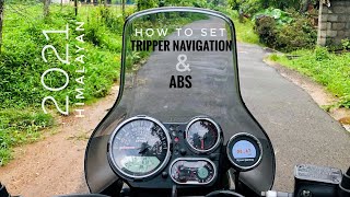 How to control Tripper navigation meter and ABS in 2021 Himalayan  Malayalam  Himalayan tourer [upl. by Christi]