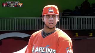 MLB 14 The Show PS4 Miami Marlins Season Game 112 CIN  MIA [upl. by Thomson]