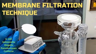 Membrane Filtration Technique for Water Analysis E coli Salmonella Pseudomonas Coliform etc [upl. by Bedwell]