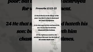 Proverbs 132325 biblevibes bibleverse inspiration motivation bible [upl. by Ahseekat]