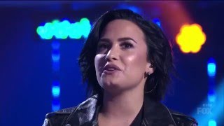 Stone Cold Live  Demi Lovato  American Idol [upl. by Zitvaa]