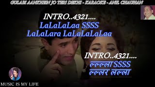 Gulabi Aankhein Jo Teri Dekhi Karaoke Scrolling Lyrics Eng amp हिंदी [upl. by Cirderf]