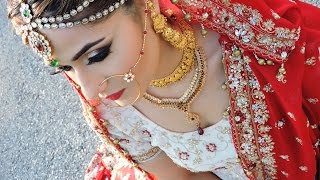 Asian PakistaniIndian Bridal Glam Makeup Tutorial [upl. by Ashely]