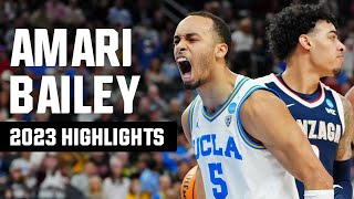 Amari Bailey 2023 NCAA tournament highlights [upl. by Noissap]