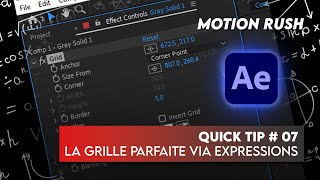 QUICK TIP 07 Créez des Grilles Proportionnelles avec des Sliders dans After Effects [upl. by Othe]