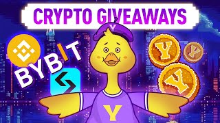 Crypto Giveaways In Action Binance BitGet amp ByBit Say YES To YesCoin [upl. by Sosanna]