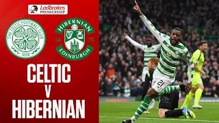 Celtic 42 Hibernian  Goals from Rogic amp Ntcham See Celtic Past Hibs  Ladbrokes Premiership [upl. by Elletnohs142]