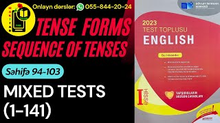 DİM YENİ TEST TOPLUSU 2023 İNGİLİS DİLİ  MIXED TESTS  TENSE FORMS SEQUENCE OF TENSES 1141 [upl. by Audrie]