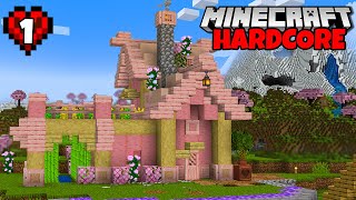 STARTING OVER in Hardcore Minecraft Episode 1 [upl. by Macswan]