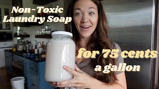 Large Family LAUNDRY SOAP  How to Make Your Own LIQUID LAUNDRY SOAP [upl. by Olmsted]