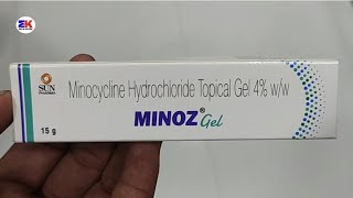 Minoz gel  Minocyline Hydrochloride gel  Minoz Gel Uses Benefits Dosage Review in Hindi [upl. by Town]