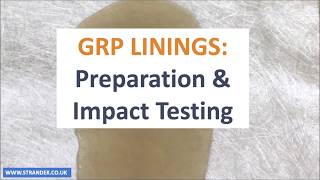 GRP Lining  Impact Testing  For Experts in GRP Lining call Strandek on [upl. by Geanine535]