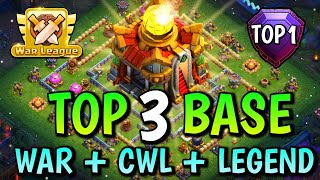 TOP 3 TH16 LEGEND Base Link 2024  th16  Town Hall 16 LEGENDCWLWAR Base Link  clash of clans😎 [upl. by Ardnasil]