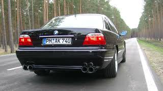 BMW 740i E38 1995 Manual V8 Exhaust Sound Acceleration Manuell Schalter [upl. by Harding251]