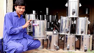 Amazing Wood Burning Smokeless Stove Making 12 Volts Battery Powered Camping Stoves Manufacturing [upl. by Arednaxela]