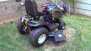 TroyBilt Horse XP 46quot Hydrostatic Riding Lawn Tractor  Product Review [upl. by Aileek387]