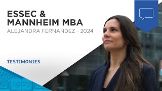 ESSEC amp Mannheim Executive MBA Alejandra Fernandez class of 2024  ESSEC Testimonies [upl. by Elroy]