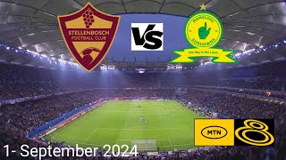 Stellenbosch FC vs Mamelodi Sundowns LIVE🔴 Today Match  MTN 8 CUP [upl. by Opaline]