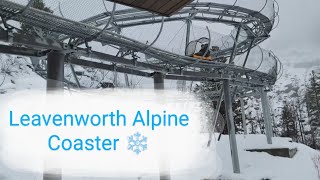 Leavenworth Washingtons First Alpine Coaster ❄️🎢 [upl. by Alcot]