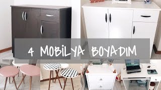 Mobilya Boyama  İlk Deneme Gayet Başarılı 👍🏻😍 [upl. by Feilak]